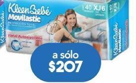 Farmacia San Pablo Kleen bebé movilastic pañales para bebés unisex extra jumbo etapa 6 40 piezas oferta