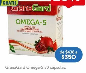 Farmacia San Pablo Granagard omega-5 con aceite de semilla de granada suplemento alimenticio oferta