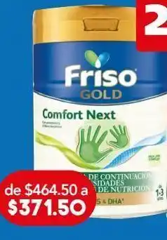 Farmacia San Pablo Friso gold comfort next fórmula de continuación para niños de 1 a 3 años 800 g oferta