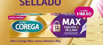 Farmacia San Pablo Corega ultra máximo sellado crema adhesiva para prótesis dentales sin sabor oferta