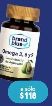 Farmacia San Pablo Brand blue suplemento alimenticio omega 3, 6 y 9 con extracto de aguacate oferta