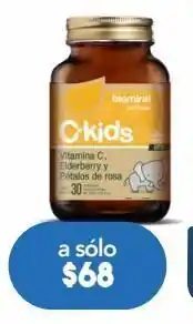 Farmacia San Pablo Biomiral c-kids vitamina c, elderberry y petalos de rosa 30 piezas oferta