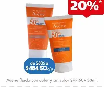 Farmacia San Pablo Avène protector solar fps 50 fluido ligero con color para pieles normales a mixtas 50 ml oferta