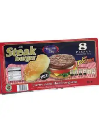 Carne con tocino para hamburguesas american beef