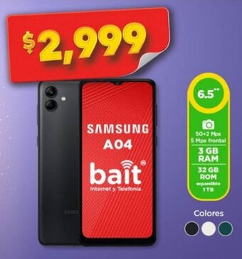Bodega Aurrerá Samsung A04 6.5'" oferta
