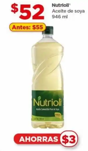 Bodega Aurrerá Nutrioli Aceite de Soya 946ml oferta