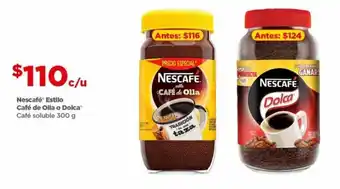 Bodega Aurrerá Nescafé Estilo Café de Olla o Dolca soluble 300g oferta