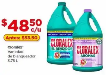 Bodega Aurrerá Cloralex Variedad de Blanqueador 3.75L oferta