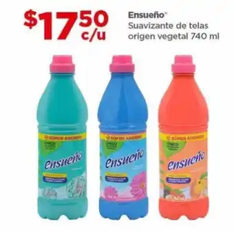 Bodega Aurrerá Ensueño Suavizante de Telas Origen Vegetal 740ml oferta