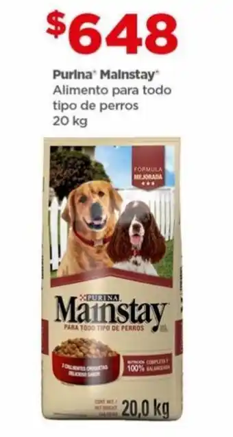 Bodega Aurrerá Purina Mainstay Alimento para Todo Tipo de Perros 20kg oferta