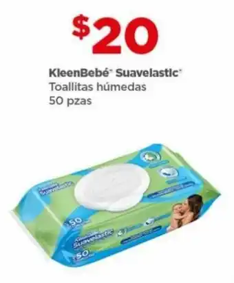KleenBebé Suavelastic Toallitas Húmedas 50 pzas