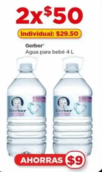 Bodega Aurrerá Gerber Agua para Bebé 2 x 4L oferta