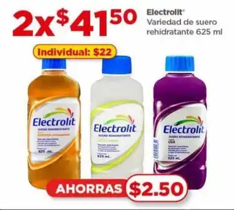 Bodega Aurrerá Electrolit Variedad de Suero Rehidratante 2 x 625ml oferta