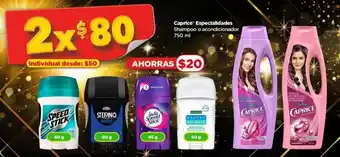 Bodega Aurrerá Caprice Shampoo o Acondicionador 2 x 750ml oferta
