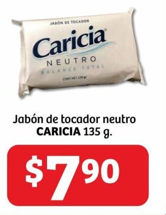 Soriana Híper Jabón de tocador neutro CARICIA 135 g. oferta