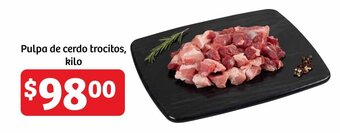 Soriana Híper Pulpa de cerdo trocitos, kilo oferta