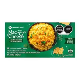 Macarrones con queso member's mark 1.360 kg