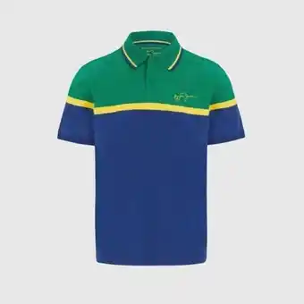 Playera tipo polo marino ayrton senna para hombre