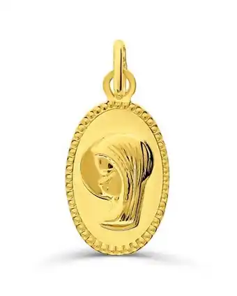 Joyerías Bizzarro Medalla rostro de madonna de oro amarillo 14k 152-00550y oferta