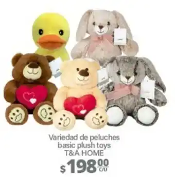 La Comer Variedad de peluches basic plush toys T&A HOME oferta