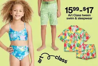 Art Class tween swim & sleepwear