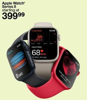 Apple Watch Series 8 starting at