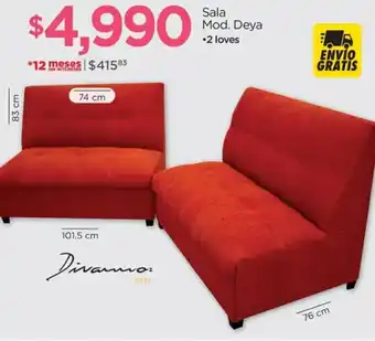 Chedraui Sala Mod. Deya •2 loves oferta