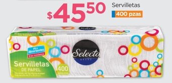 Chedraui Servilletas 400 pzas oferta