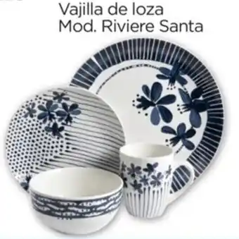 Vajilla de loza Mod. Riviere Santa