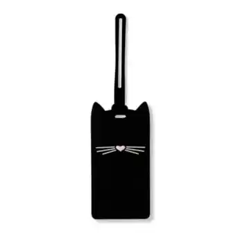 Etiqueta para equipaje de silicón kate spade new york™ con diseño de gato