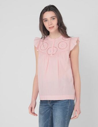 Liverpool Blusa petite studio manga corta para mujer oferta