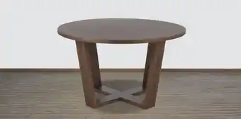 Mesa de comedor redonda mara nogal