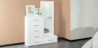 Muebles Dico Cómoda con espejo leyani oferta