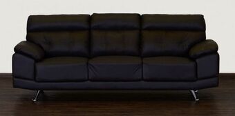 Muebles Dico Sofá 3 plazas de piel san marino dark brown oferta
