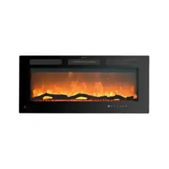 El Bodegón Calefactor avera tipo chimenea luz led ajustable wifi negro cal05 oferta