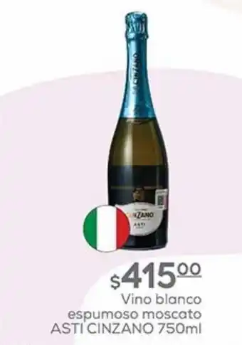 Vino blanco espumoso moscato asti cinzano 750ml