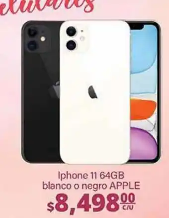 Iphone 11 64gb blanco o negro apple