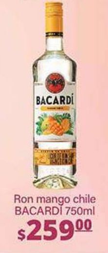 La Comer Ron mango chile bacardí 750ml oferta