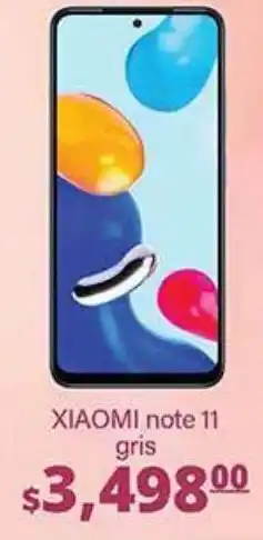 La Comer Xiaomi note 11 gris oferta
