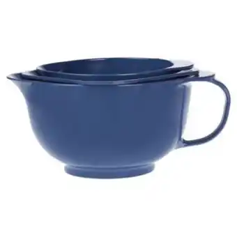 Bed Bath & Beyond Set de tazones para mezclar our table™ color azul, 3 piezas oferta