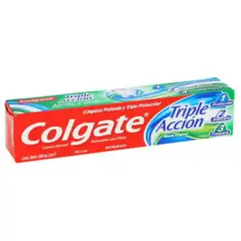 Farmacias YZA Colgate triple acción crema dental 100 ml oferta