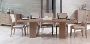 Casa de las Lomas Comedor rectangular marques café con sillas penny lane oferta