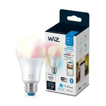 The Home Depot Foco inteligente wiz a19 luz cálida a fría y multicolor wi-fi oferta