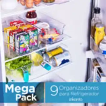 Organizadores para refrigerador, 9 piezas