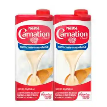 Sam's Club Leche evaporada carnation clavel nestlé 2 pzas de 679.88 ml c/u oferta