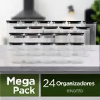 Mega pack de 24 contenedores de plástico inkanto