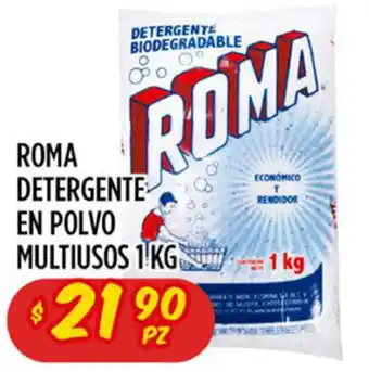 Roma Detergente En Polvo Multiusos 1 Kg