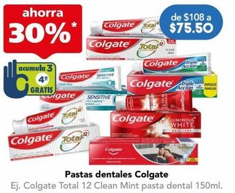 Farmacia San Pablo Colgate total 12 clean mint pasta dental 65 ml oferta