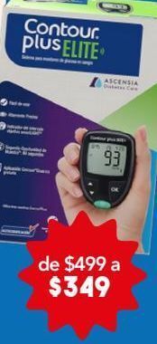 Farmacia San Pablo Contour plus sistema para monitoreo de glucosa en sangre 1 pieza oferta