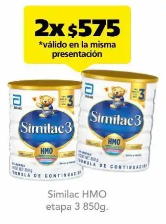 Farmacia San Pablo Similac etapa 3 fórmula de continuación para niños de 1 a 3 años con hmo 850 g oferta
